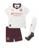 Günstige Manchester City Jack Grealish #10 Auswärts Trikotsatzt Kinder 2023-24 Kurzarm (+ Kurze Hosen)